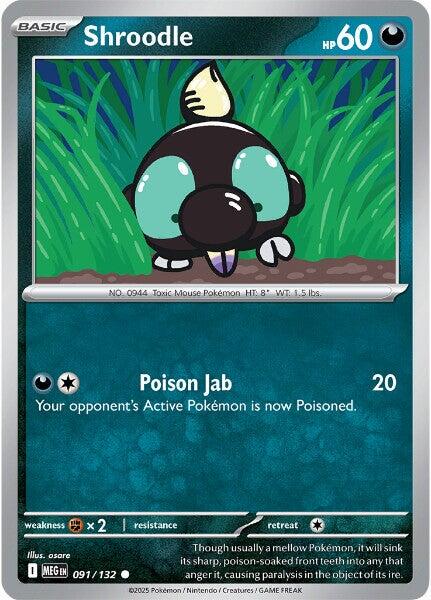 Mega Evolution Shroodle Pokémon card
